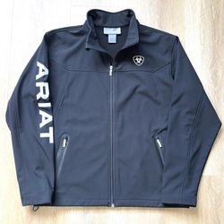 Ariat Men's New Team Softshell Jacket Size Large Black
