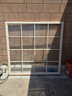 Original 1934 wood divided window