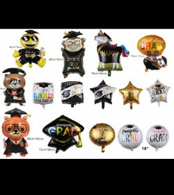 GRADUATION BALLOONS, BALLOONS ONLY! DETAILS INSIDE