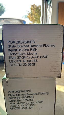 Bamboo Flooring Mocha Stained
