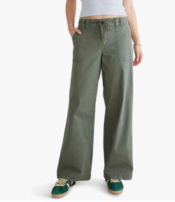 Aeropostale Women's Low Rise Baggy Wide Leg Jean Large