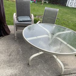 Out Door Table And 4 Chairs