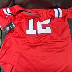 Red Tom Brady Jersey Firm Price Shipping Only!!!!!Large