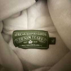 white denim tears hoodie