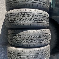 4x 255/55/20 CONTENETIAL TIRES 90%TREAD look in pics new 1100  