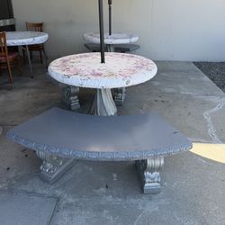 Cement Table And Benches For Sale 