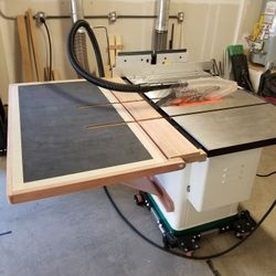 Grizzly G0833P 10" Cabinet Saw - Like New + Custom Mahogany Table And Accessories 