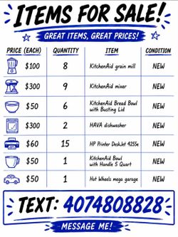 Items for Sale