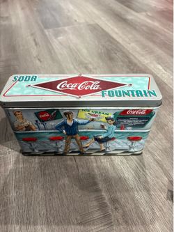 Vintage Coca Cola tin box