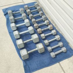 HEX DUMBBELLS SET 5LBS TO 30LBS 