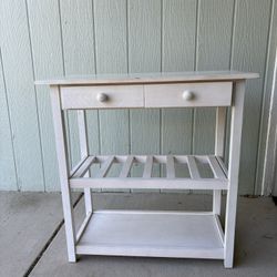 Console Table / Bar-cart (white/used)