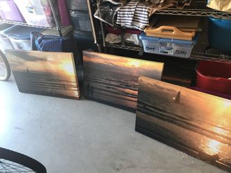 Wall Canvas - Beach Sunset