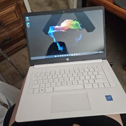 Hp White Laptop 