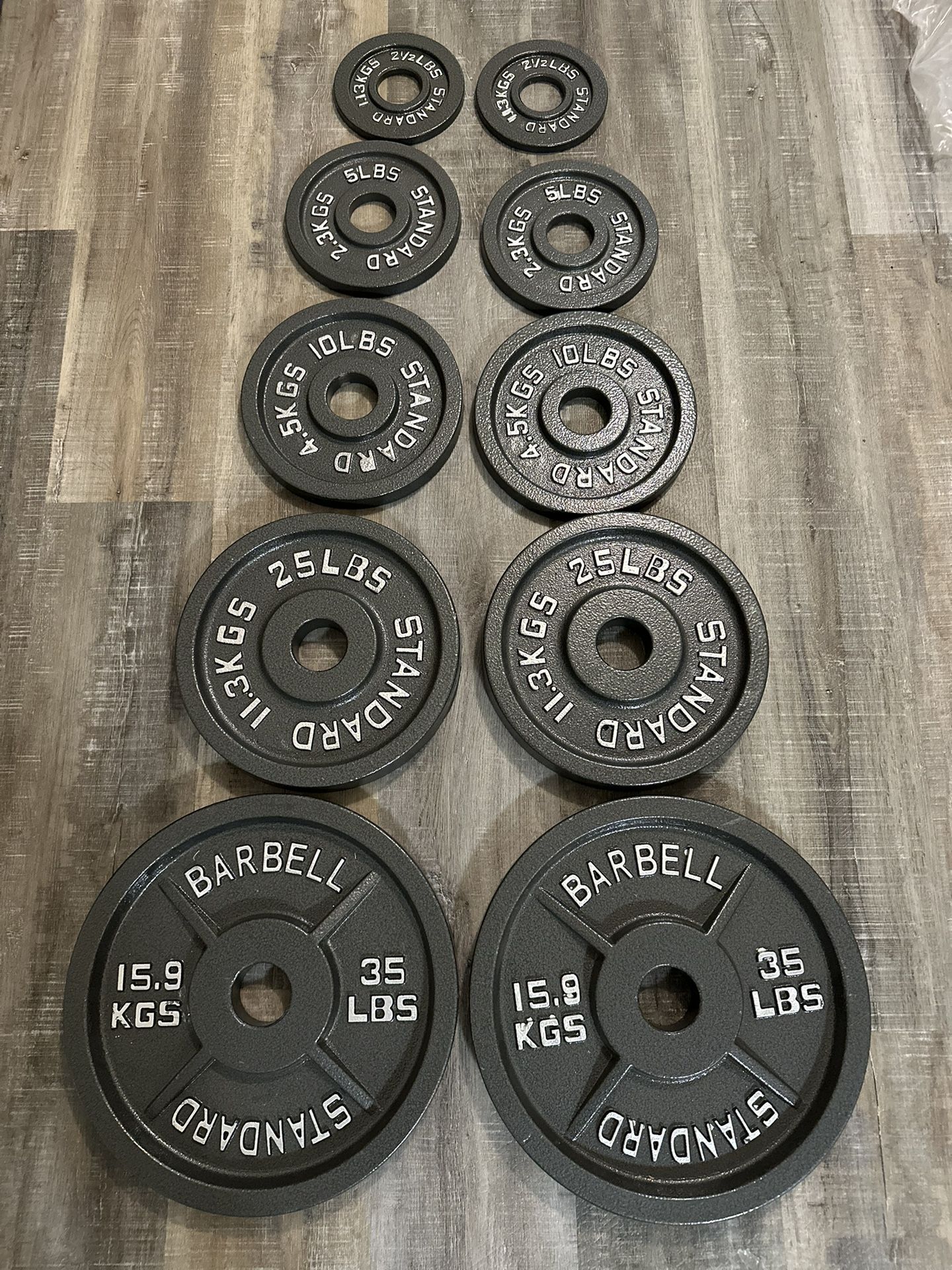 NEW OLYMPIC WEIGHTS PLATES
