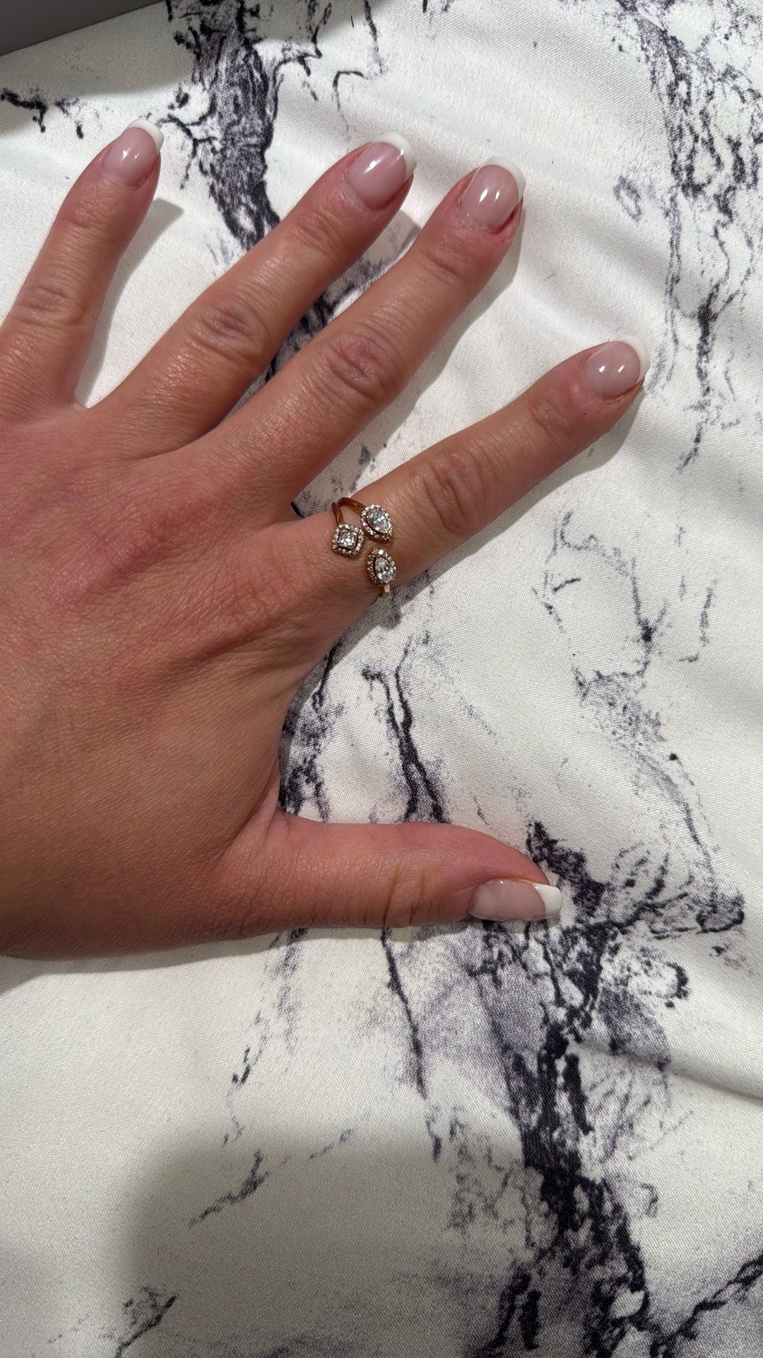 Pandora 14k Rose Gold Plated Ring Size 7