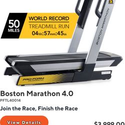 Boston Marathon Treadmill 