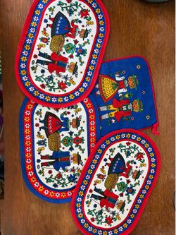 Vintage KOLF Austrian Folk Art Linens – New With Tags!