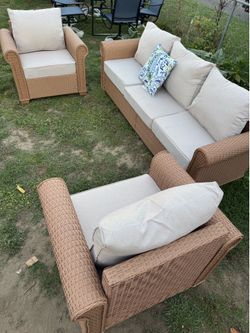 Patio sofa set