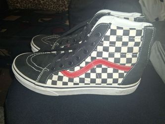 Vans Sk8-Hi Checkerboard High-Top Sneakers