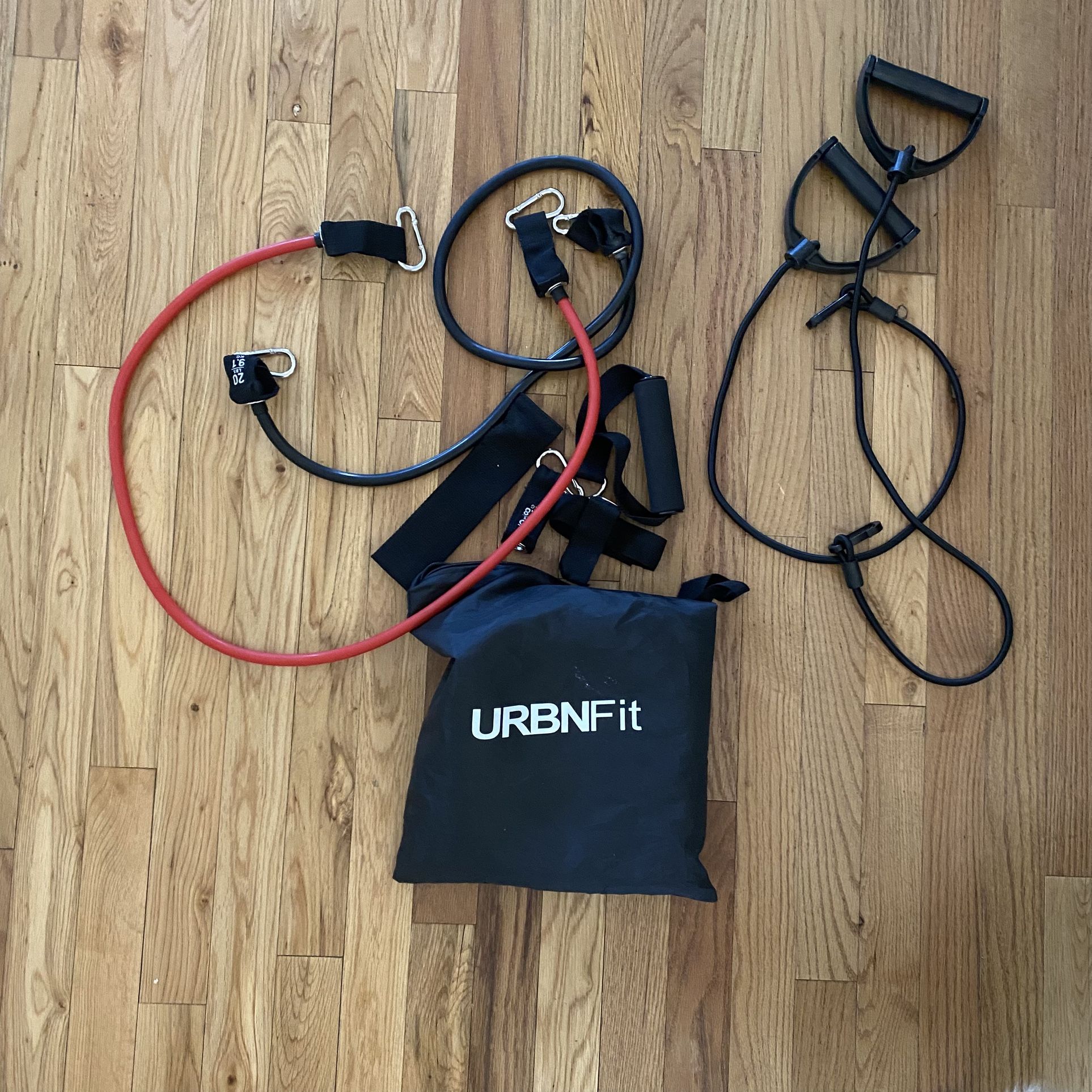 URBNFit Resistance Bands Set 15 lbs 25 Lbs