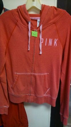 Love pink zip up