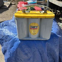 Yellowtop Deep Cycle And Starting High Proformance AGM Optima Battery Good Condition 100% Health 100% Charge