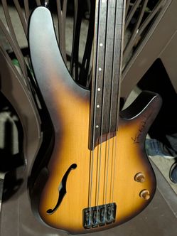 Ibanez SRH500F Fretless Bass Guitar - Natural Browned Burst Flat