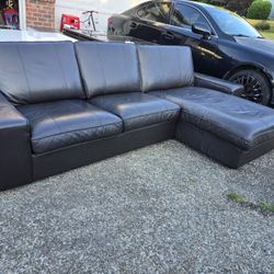 Ikea Leather Sofa