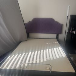 ASHLEY furniture Adjustable Bed Base + Upholstered Bed Frame + Queen Mattress