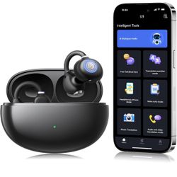 AI Language Translator Earbuds, 163 Languages & Accents Translation Earbuds Real Time, Bluetooth 5.4 Wireless Headphones Two Way Translator Device Ide