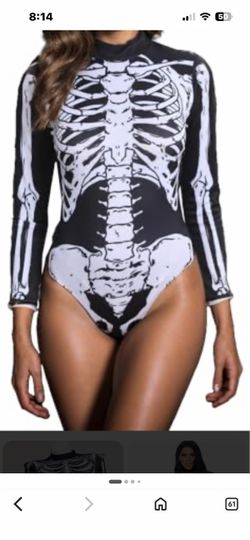 Medium skeleton costume