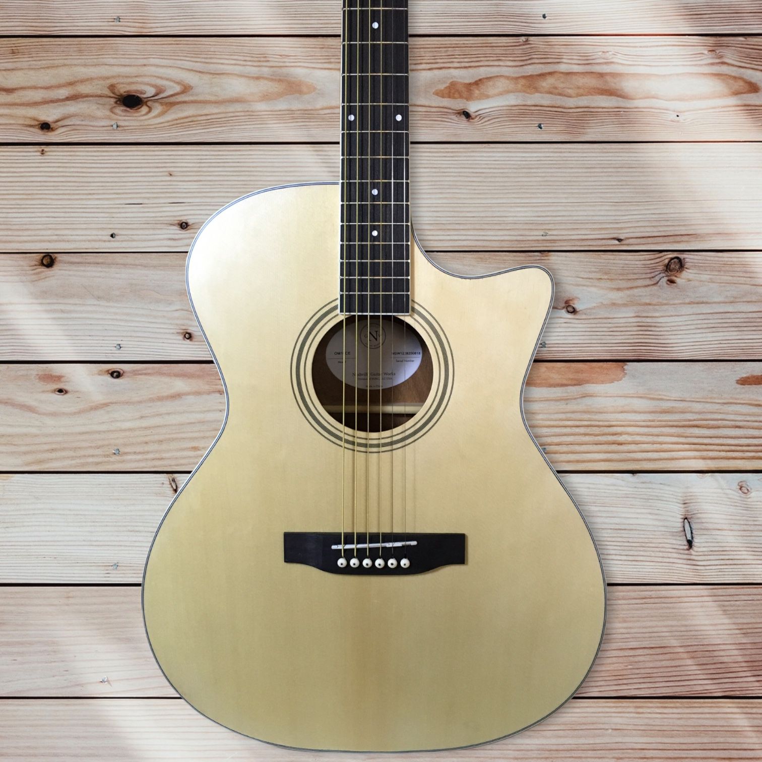 Nashville Guitar Works OM10CE Acoustic Electric Guitar 