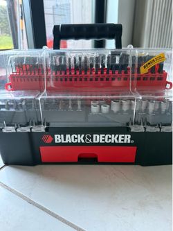 Black & Decker Accessory Tool Box Set With Drill Bit