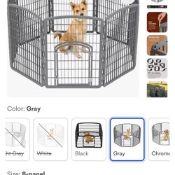 Iris 8 panel indoor/outdoor pet playpen
