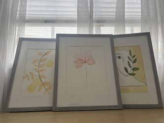 Set Of 3 Boho Watercolors - Hand Painted