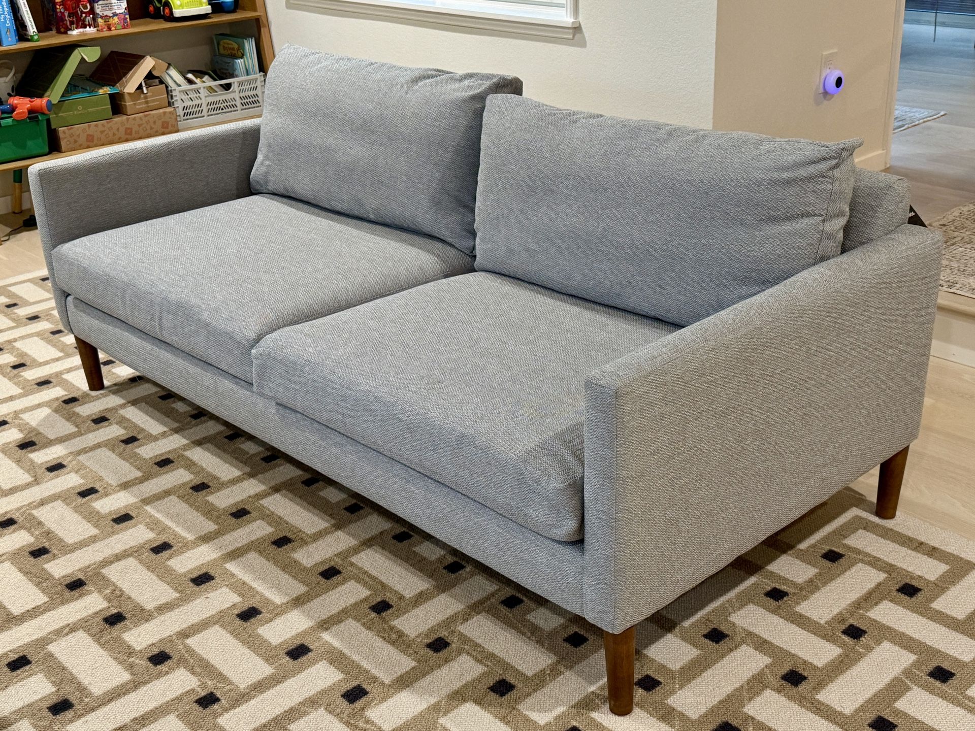 Crate & Barrel Grey Sofa