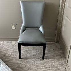 Modern Silver Dining / Accent Chair