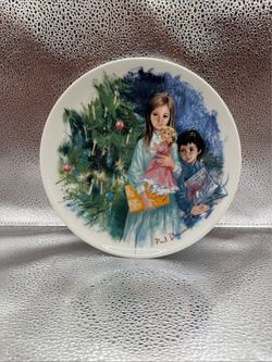 “Cecile et Raoul” Paul Durand Limoges-Turgot Christmas Collector Plate!