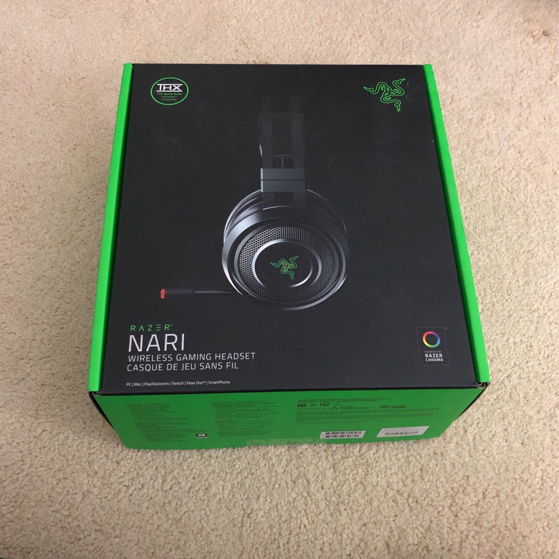 Brand New Razor Nari Wireless Gaming Headset
