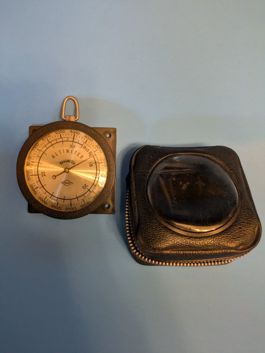 Vintage Pocket Barometer Altimeter
