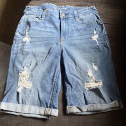 Wallflower denim shorts