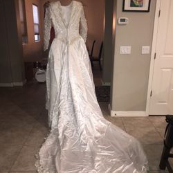 Vintage Hand Made Wedding Dress Demetrios