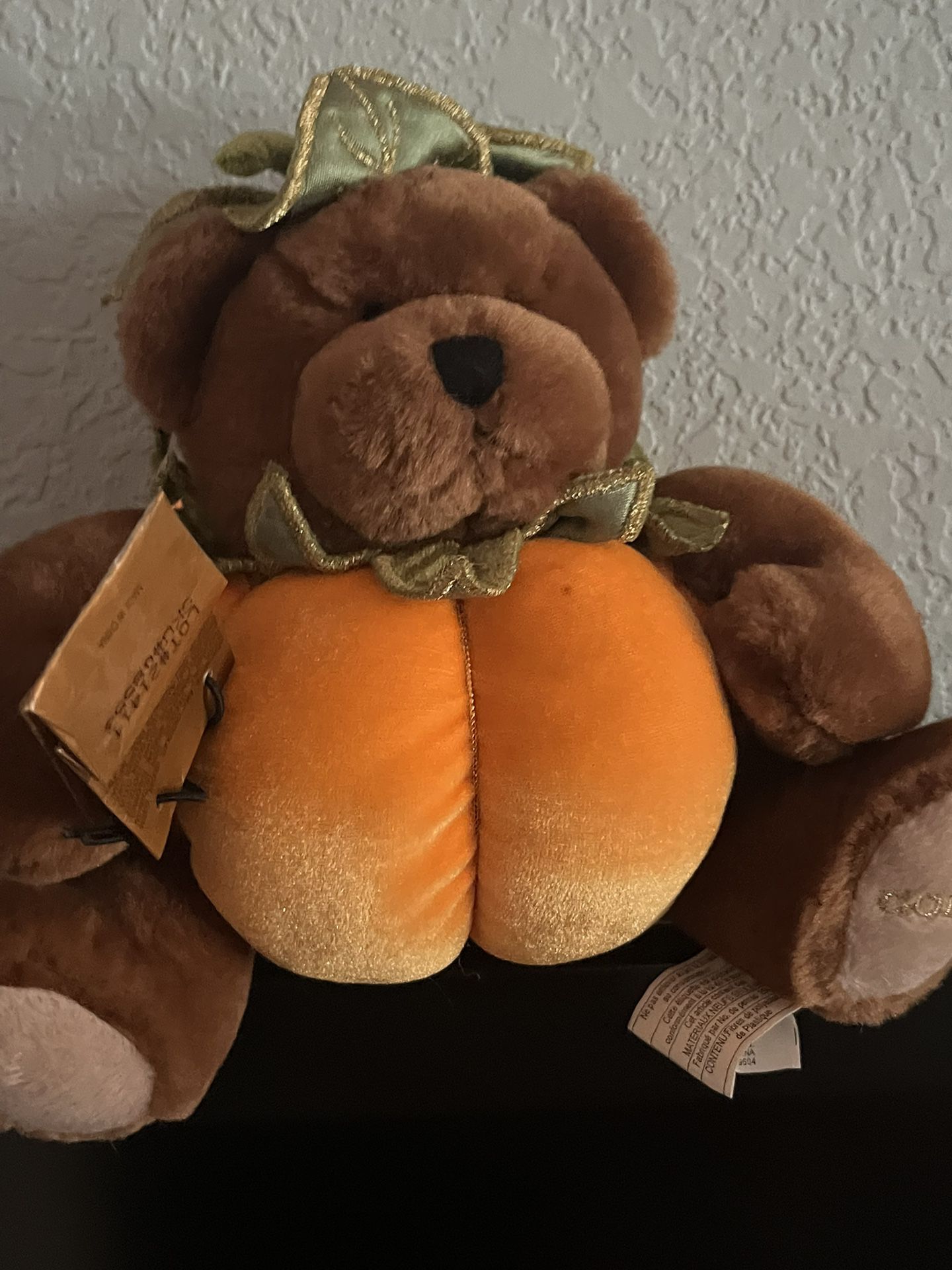 Godiva chocolate plush Pumpkin Teddy Bear