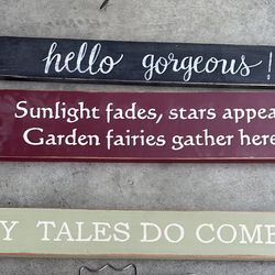 Wooden Signs