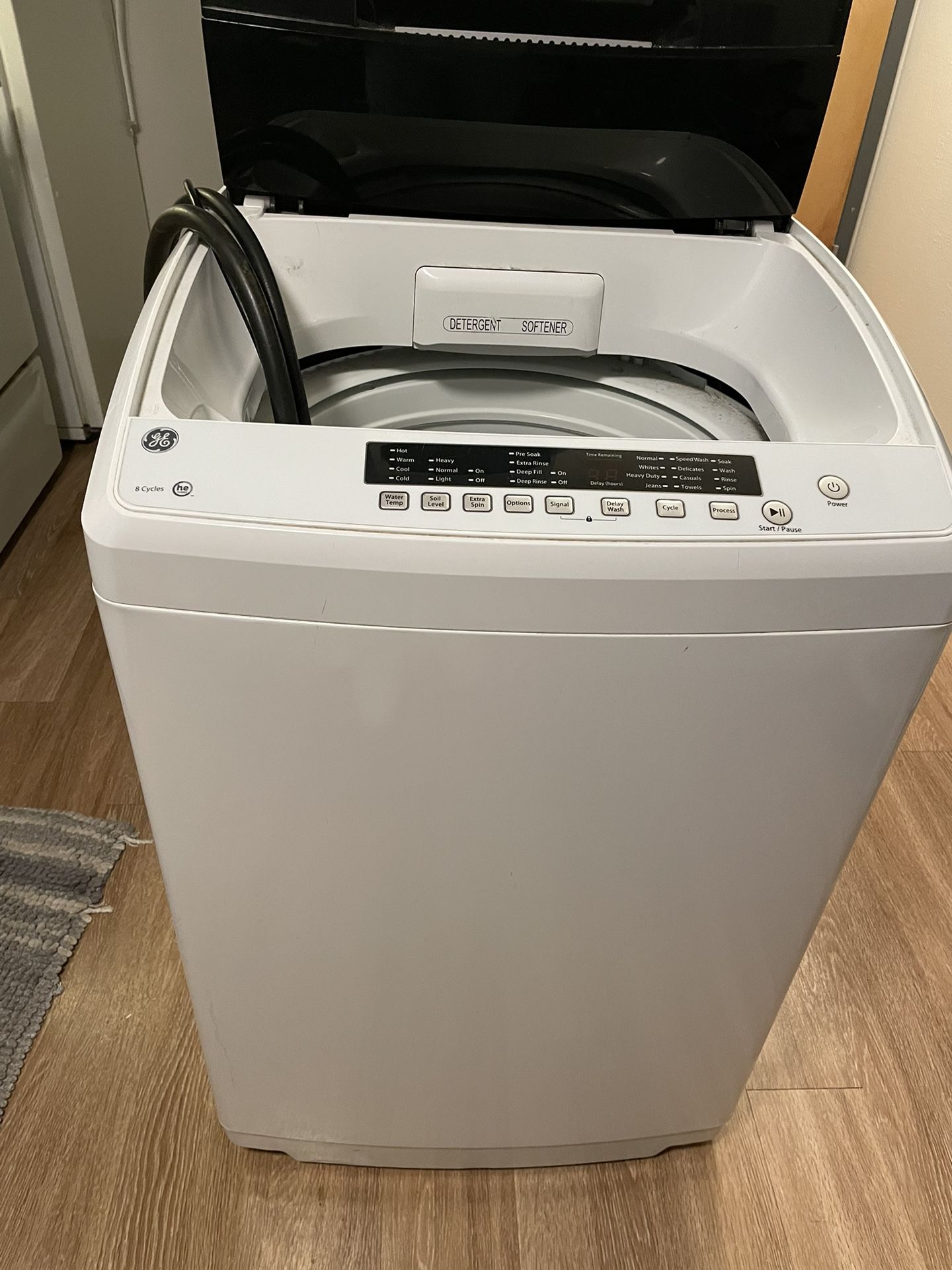 GE High efficiency Portable Washer GNW128PSMOWW.