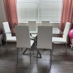 Dining Table With 6 Chairs 