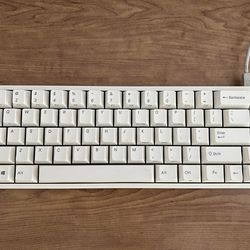 leopold fc660m keyboard, 65% all white