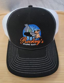 Rockey's Piano Bar Round Rock adjustable cap trucker hat