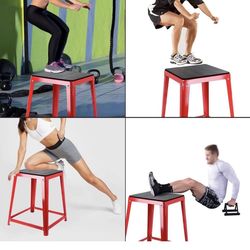 New Plyometric Jump Box, 24 Inch Plyo Box, Steel Plyometric Platform and Jumping(D785)