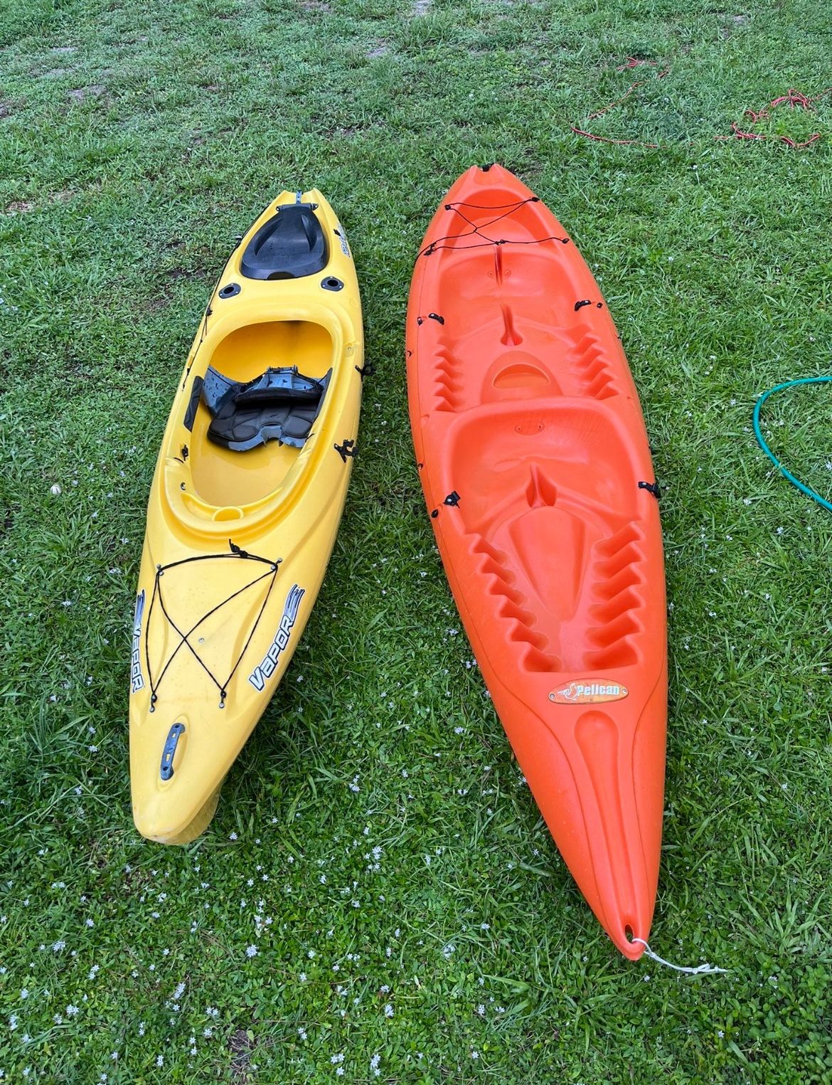 Two kayaks